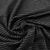 bamboo/organic cotton jersey stripe knit - charcoal/black 3 yd