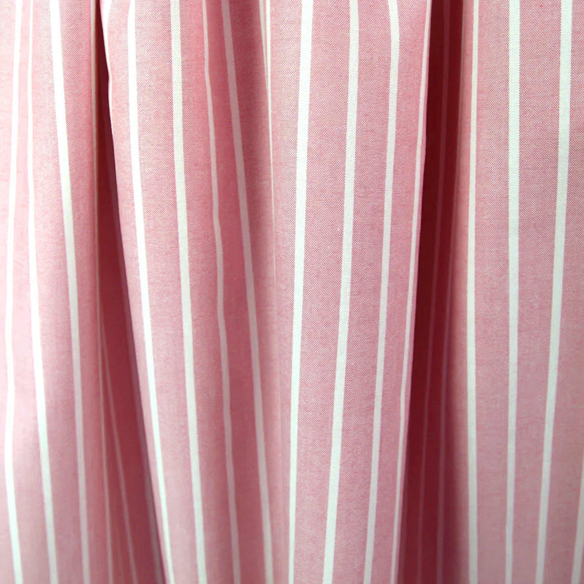 'haberdasher' vertical stripe cotton shirting - red/white