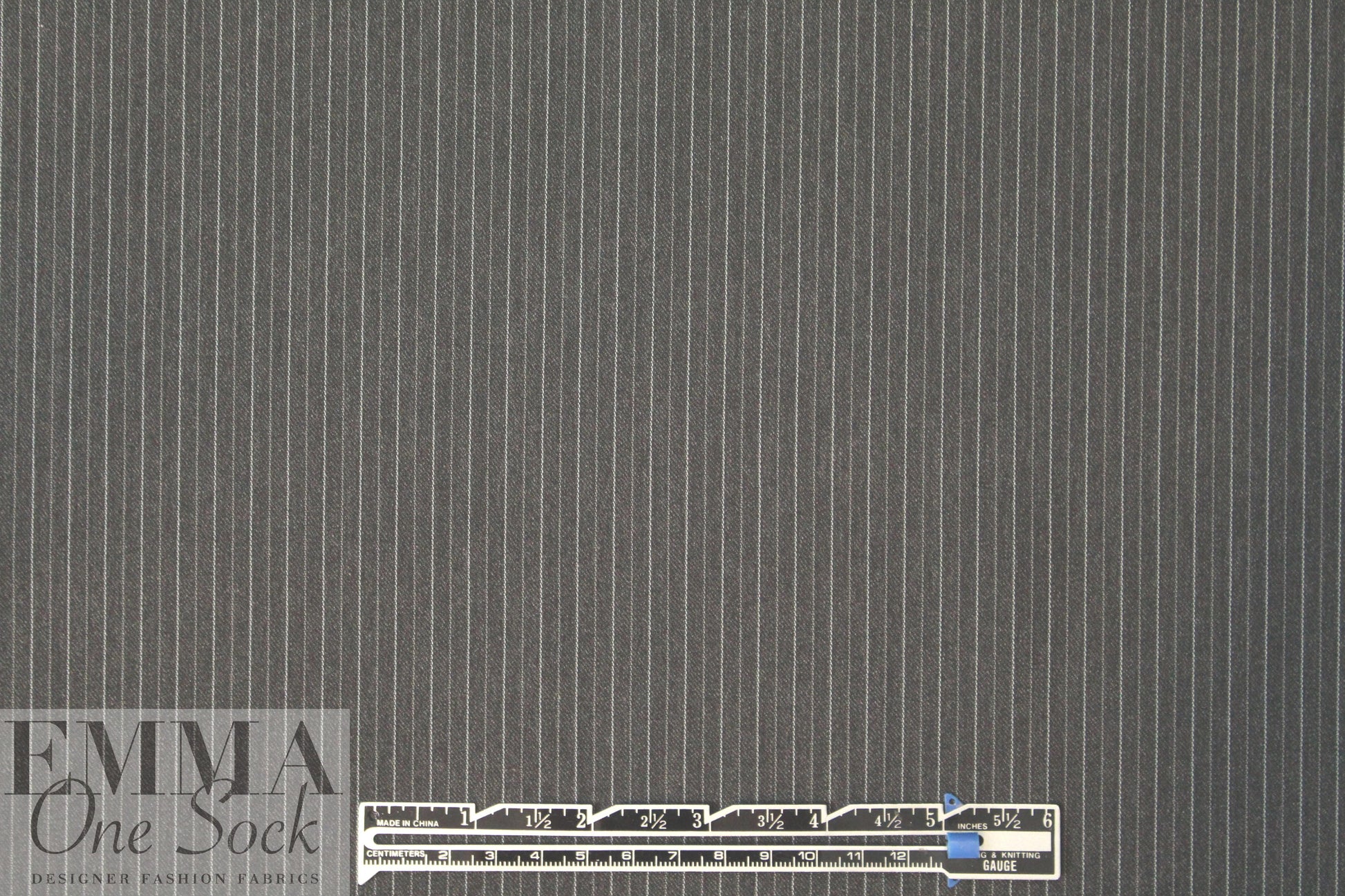 CA designer RPL stretch woven - charcoal stripe