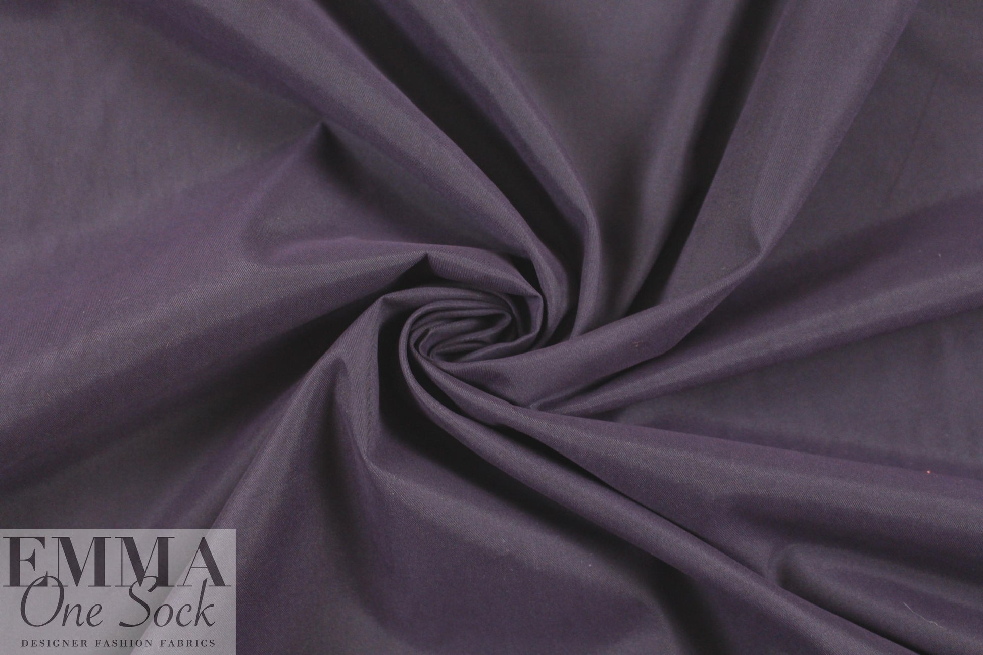 NY designer sueded texture rainwear - eggplant 1.25 yds