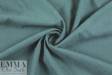 NY designer sueded texture rainwear - dusty teal