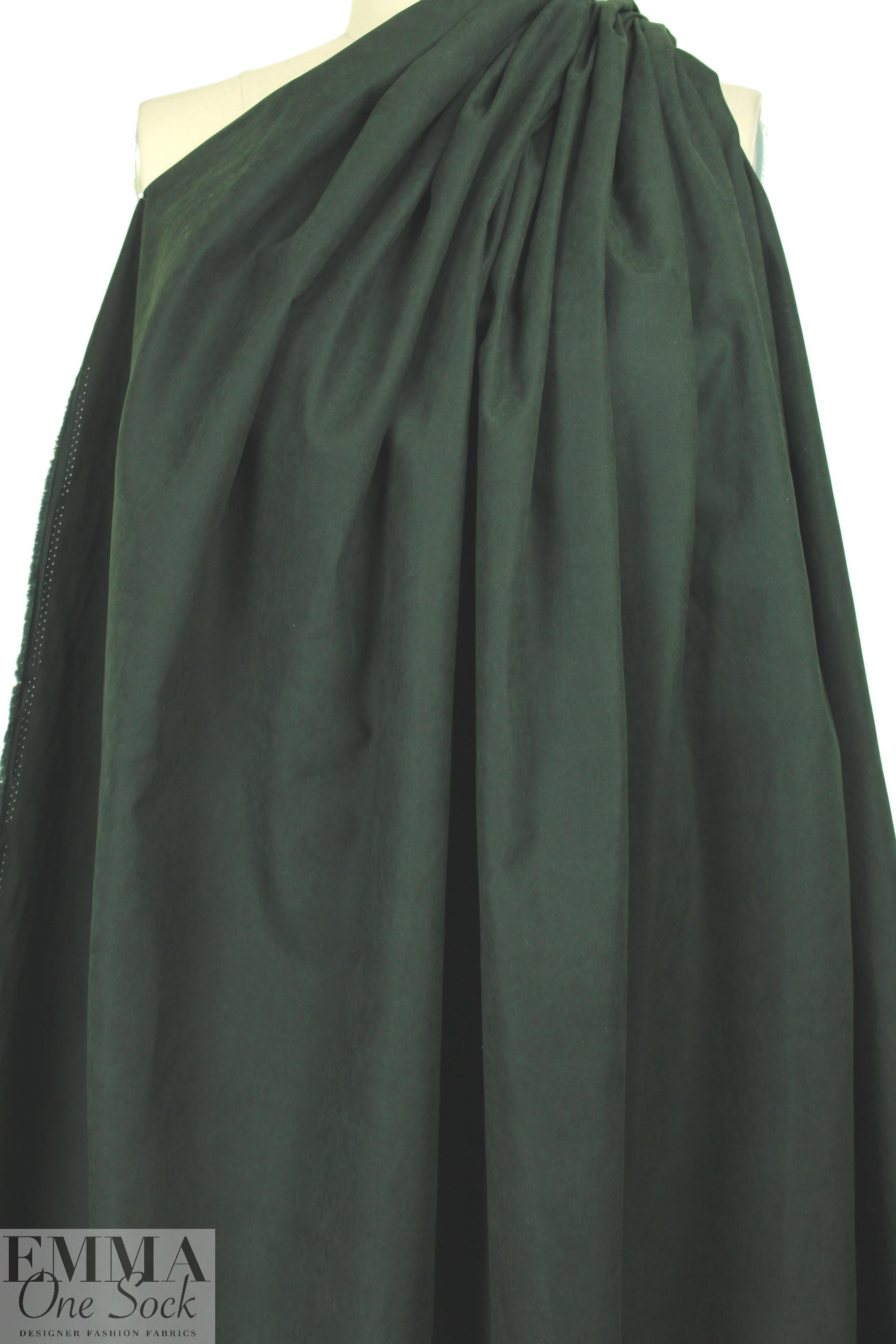 NY designer sueded texture rainwear - forest