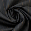 European novelty stripe stretch twill suiting 1.75 yd