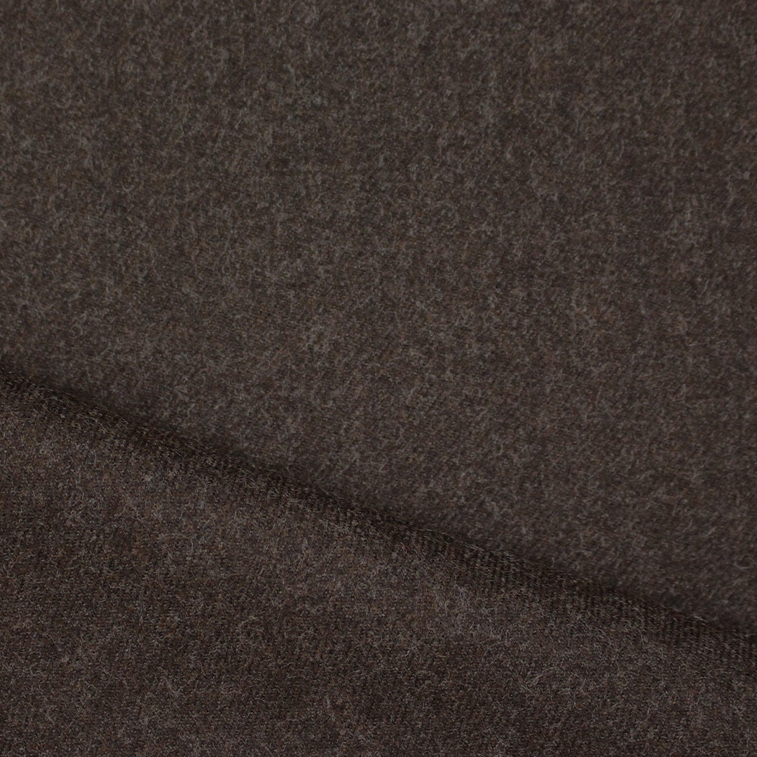 M@x Mara all wool twill suiting - tweedy chocolate 1.8 yd