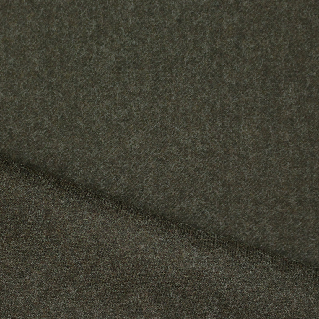 M@x Mara all wool twill suiting - tweedy olive 1.625 yd