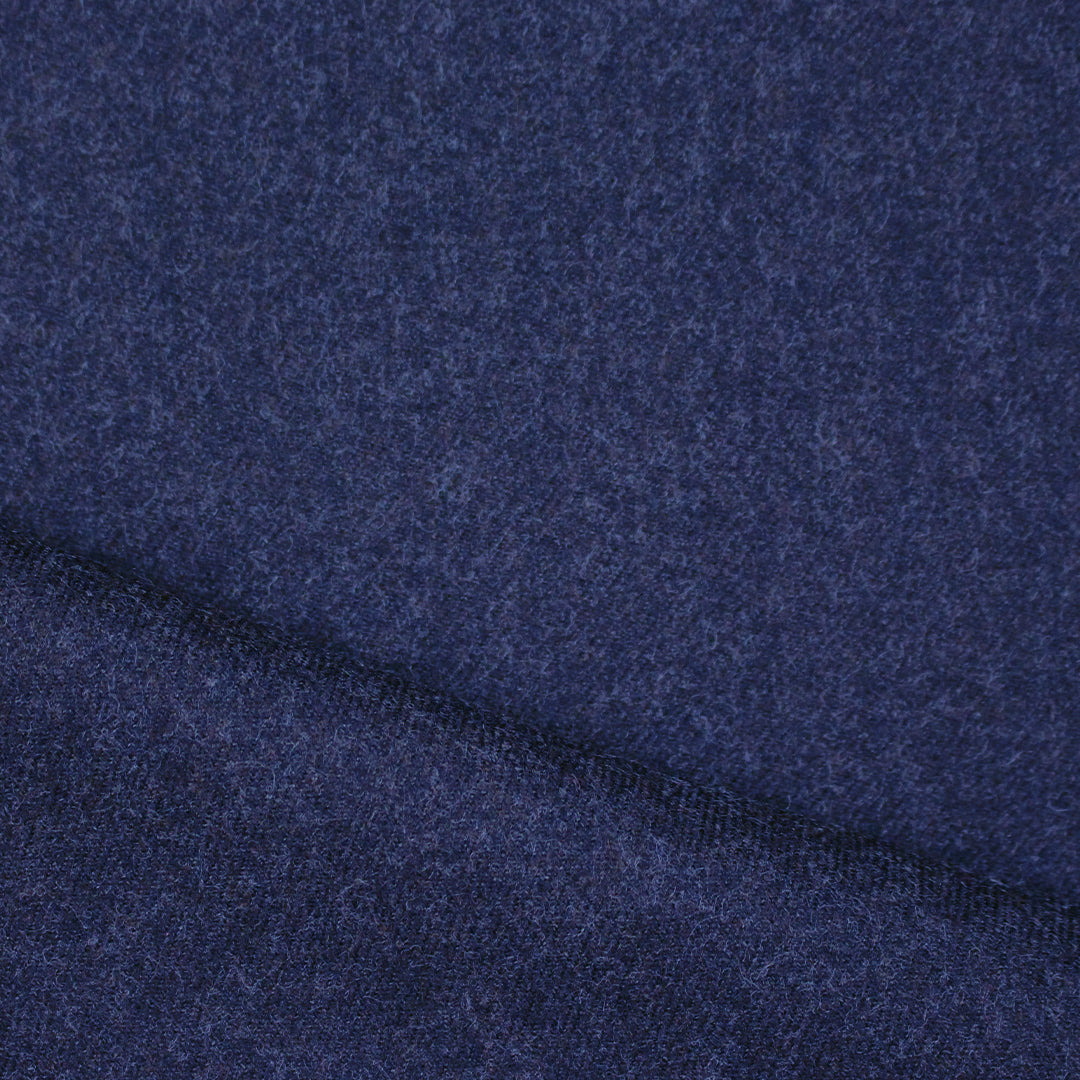 'Montblanc' wool/viscose twill suiting - sapphire