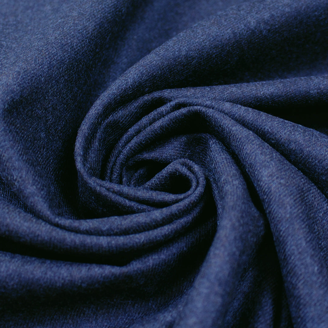 'Montblanc' wool/viscose twill suiting - sapphire