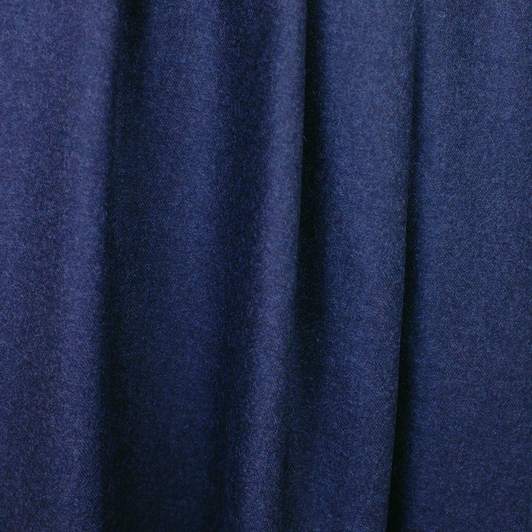 'Montblanc' wool/viscose twill suiting - sapphire