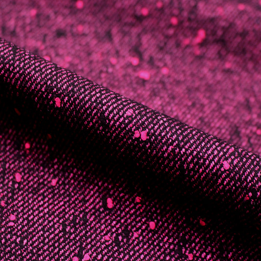 Hug0 Boss tweedy speckled wool blend twill suiting - magenta