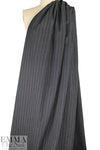 Italian cotton/wool blend subtle stripe suiting