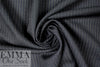 Italian all-wool black/sand striped twill suiting .75 yds