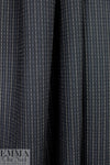 Italian all-wool black/sand striped twill suiting