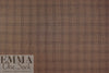 Italian linen/wool/silk plaid suiting - acorn, slate, off black 2.25 yd