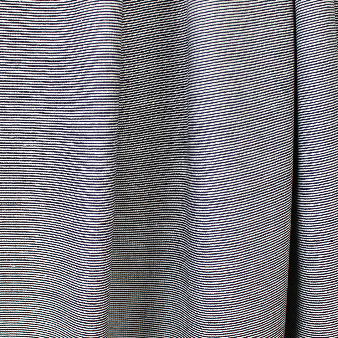 Italian mini-stripe reversible linen/cotton lightweight suiting 1.875 yd