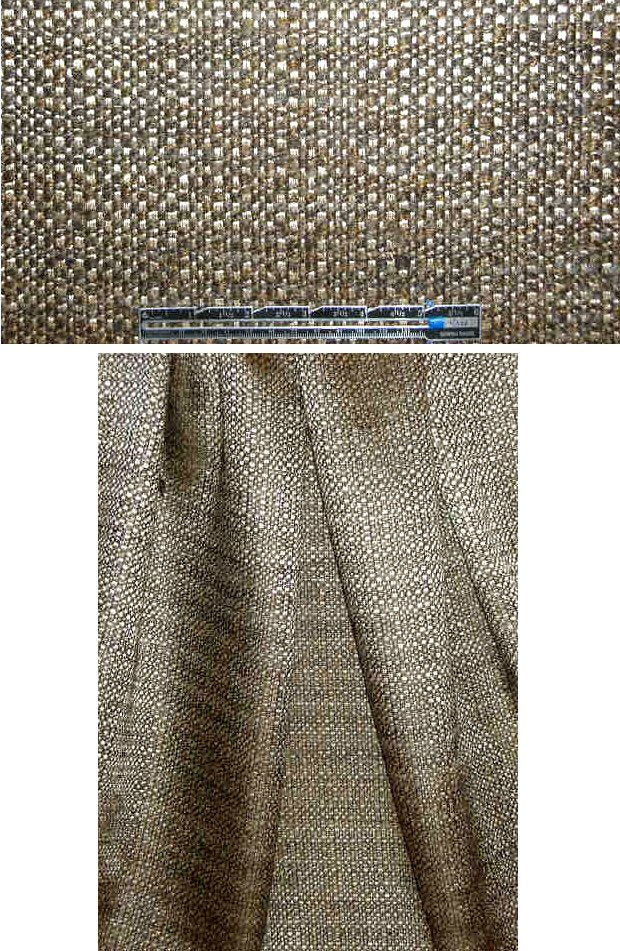 Italian bronzey/gold shimmer fancy tweed 1.5 yds