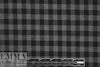 Italian gray/black check yarn dyed stretch woven 2 yd