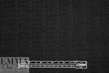 designer black textured boucle' suiting