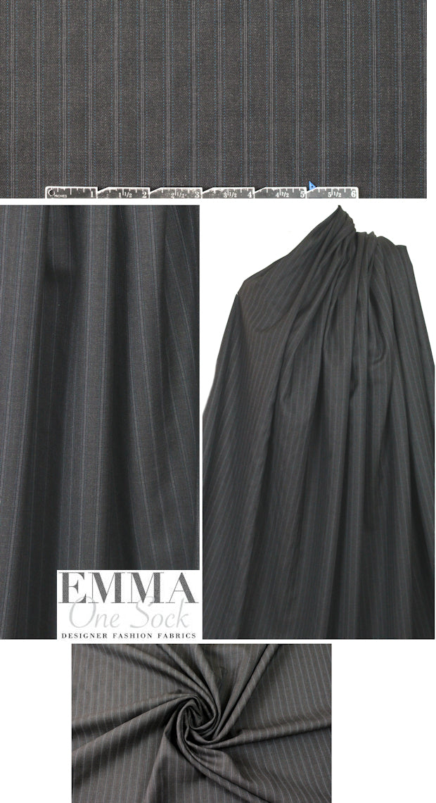 Tah@ri pinstripe tropical wool woven