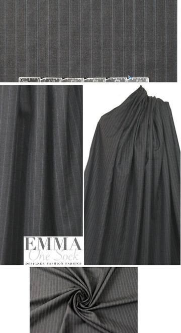 Tah@ri pinstripe tropical wool woven 1.875 yd