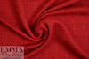 designer deep red textured boucle' suiting 1.5 yd