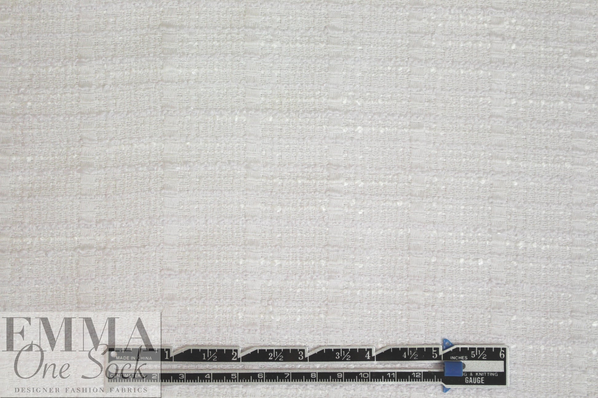 designer white textured boucle' suiting