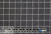 Italian graphite/pink wool blend stretch windowpane suiting 1.25 yds