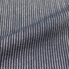 Italian cotton lightweight vertical stripe woven - navy 1.125 yds
