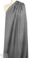 NY designer b/w horizontal herringbone wool suiting 2.75 yd