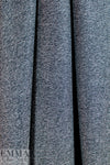 NY designer tweedy herringbone wool suiting - indigo/white 1.25 yds