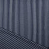 double pinstripe stretch cotton suiting - midnight/white