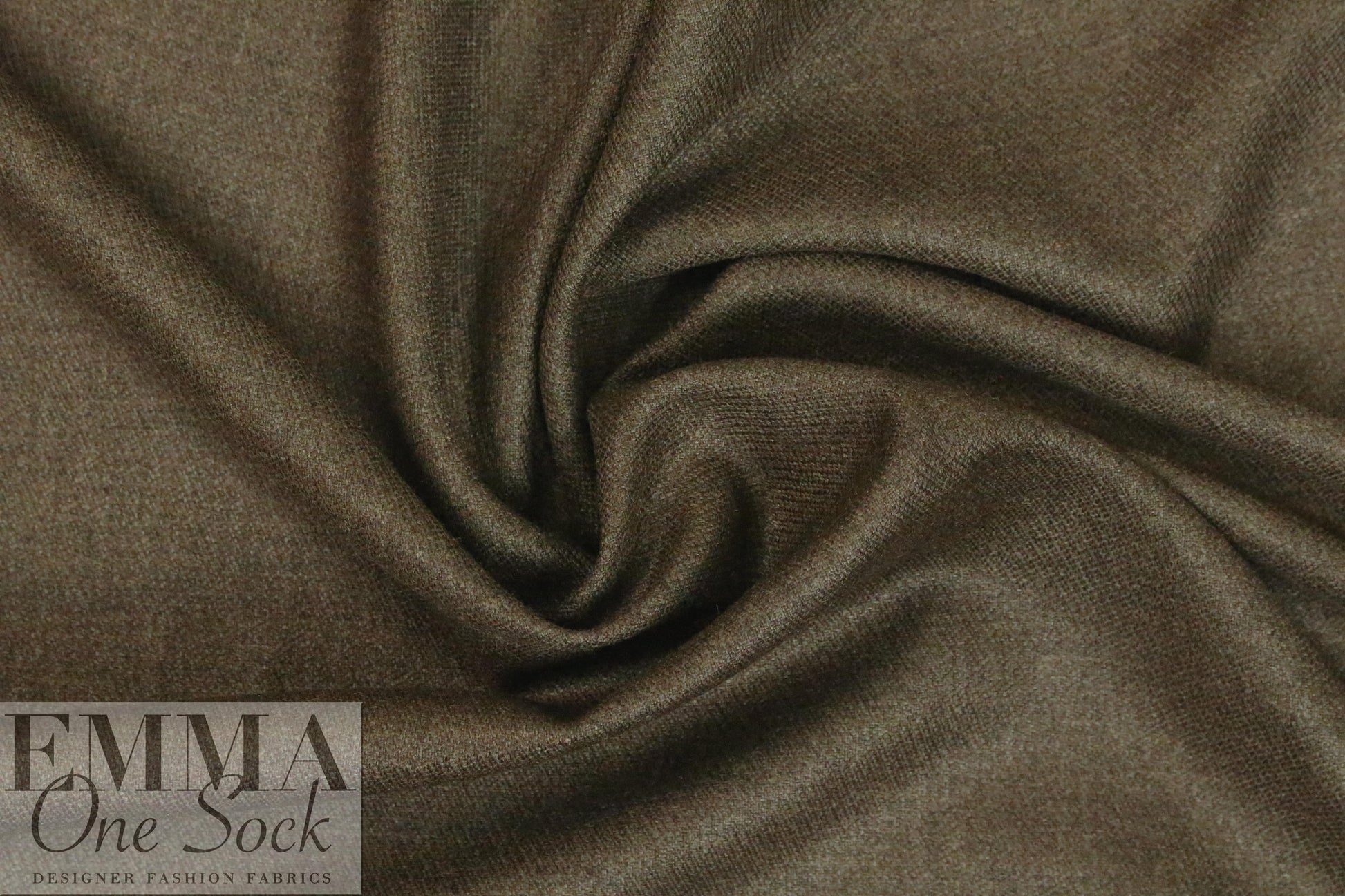 German mill silk/wool/viscose twill suiting - woodsy brown