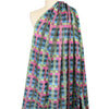Italian 'chroma plaid' cotton blend stretch jacquard .5 yds