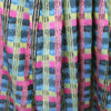 Italian 'chroma plaid' cotton blend stretch jacquard .5 yds