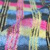 Italian 'chroma plaid' cotton blend stretch jacquard .5 yds