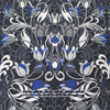 Italian 'nouveau floral' cotton blend stretch jacquard .75 yds
