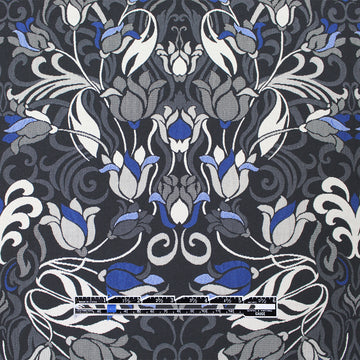 Italian 'nouveau floral' cotton blend stretch jacquard .75 yds