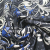 Italian 'nouveau floral' cotton blend stretch jacquard .75 yds