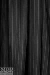 CA designer herringbone pinstripe visc./silk woven - black/gray 1.66 yd