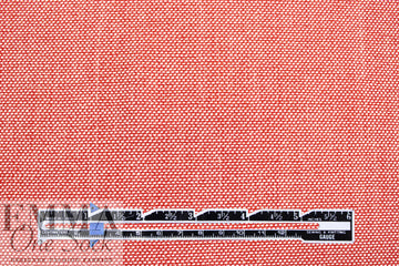 Italian silk blend stretch basketweave suiting - red/white 1.5 yds