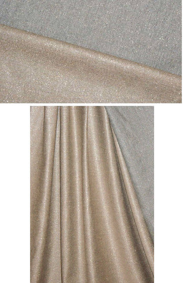 Italian gold/gray reversible wool/metallic suiting 1 yard
