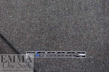 Italian crossweave wool suiting - bluestone/pewter/black 1.875 yd