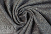 Italian crossweave wool suiting - bluestone/pewter/black 1.875 yd