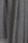 Italian crossweave wool suiting - bluestone/pewter/black 1.75 yd