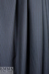Italian all-wool midnight stripe lightweight suiting 2.25 yd