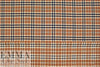 Italian wool blend plaid suiting - bourbon/midnight/flan 2 yds