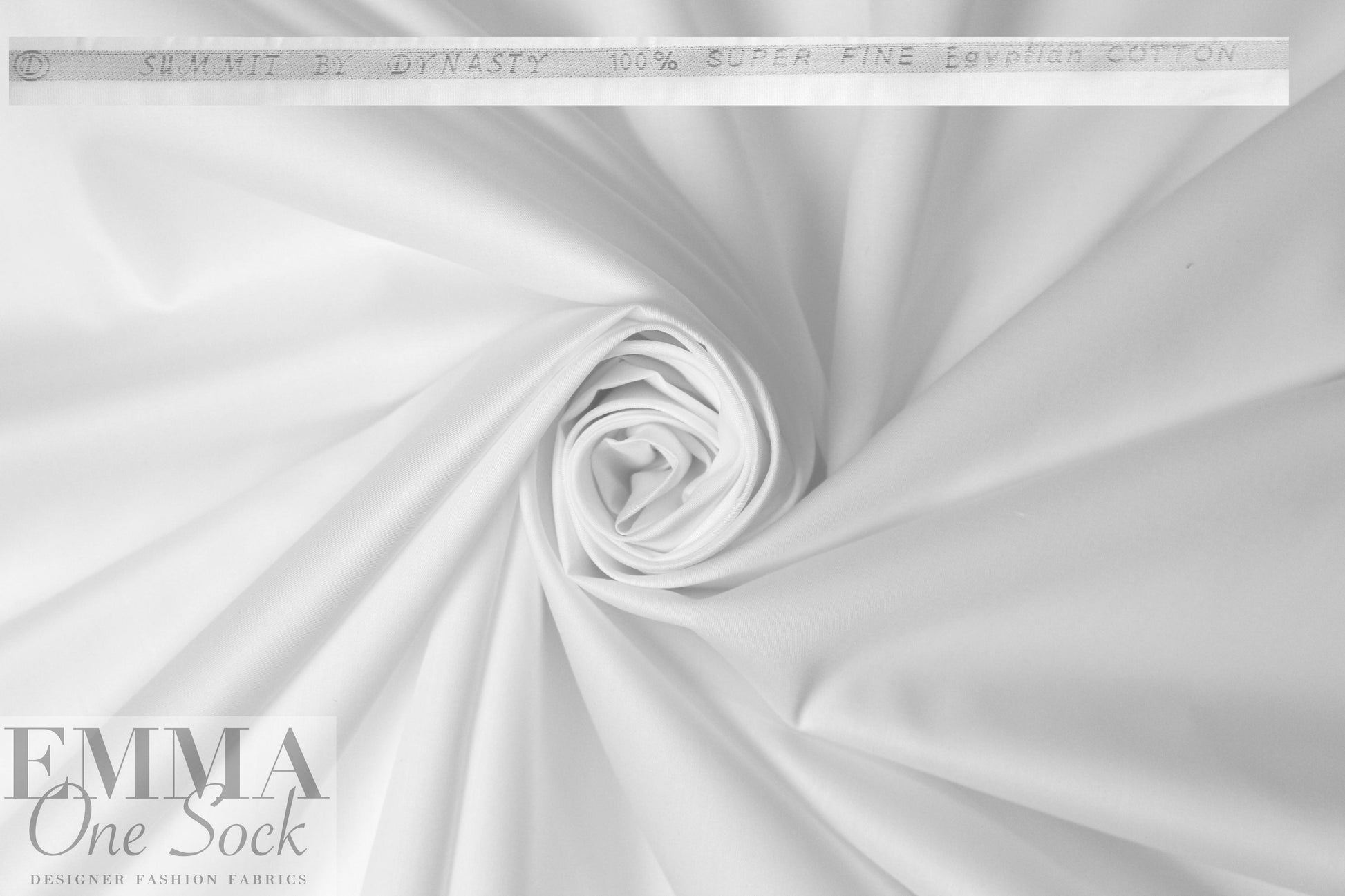 Cairo matte finish Egyptian cotton shirting - optic white .875 yds