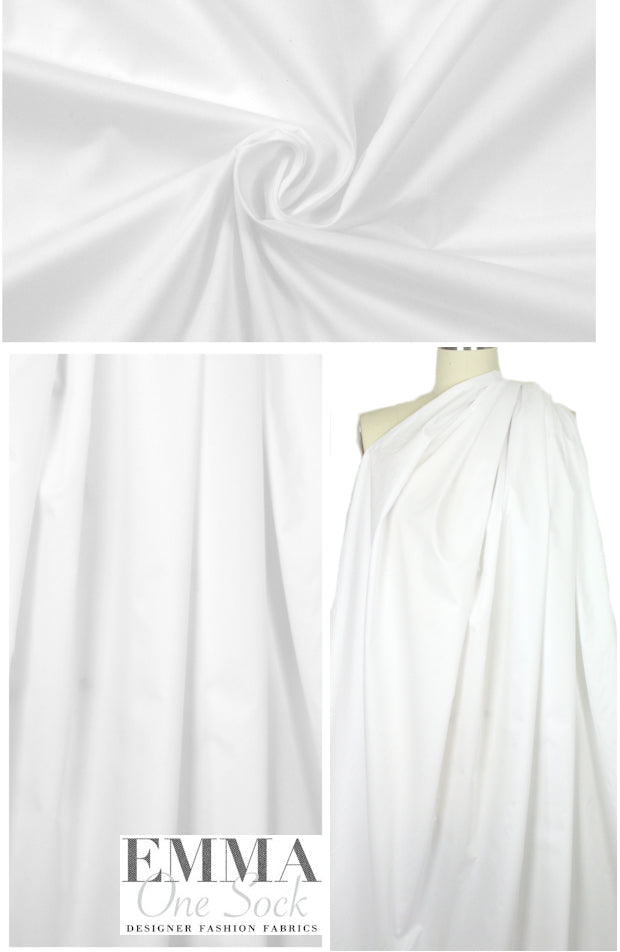 Giza matte finish egyptian cotton shirting - optic white 1.125 yds