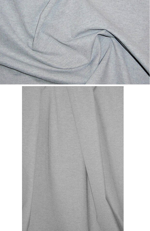 4-way super spandex ponte - mid gray heather