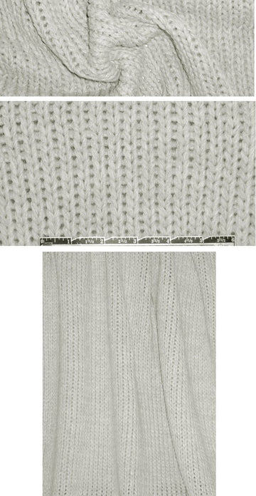 Italian chunky and thick sweater knit - pussywillow