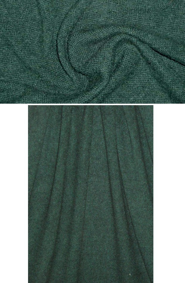Italian pine green wool/mohair sweater knit